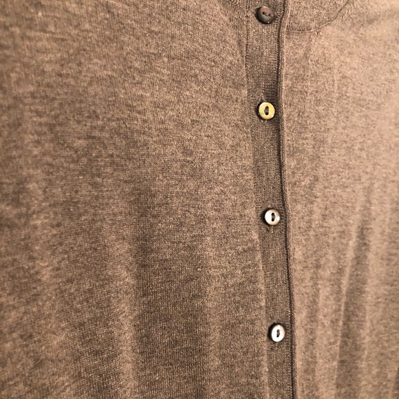 Banana Republic Silk Blend Brown Cardigan Sweater - Picture 2 of 6